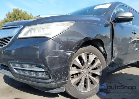 2014 Acura Mdx Technology Package из США, поврежденный, VIN 5FRYD3H44EB012806
